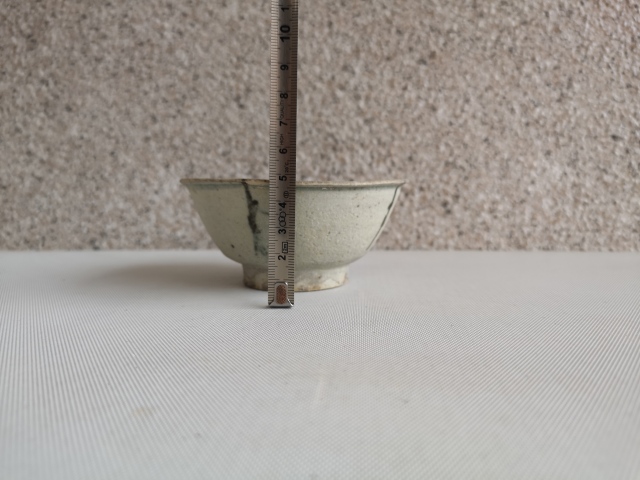 古玩陶瓷青花花卉紋茶碗拍賣，當前價格850元