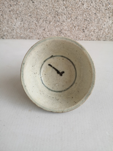 古玩陶瓷青花花卉紋茶碗拍賣，當前價格850元