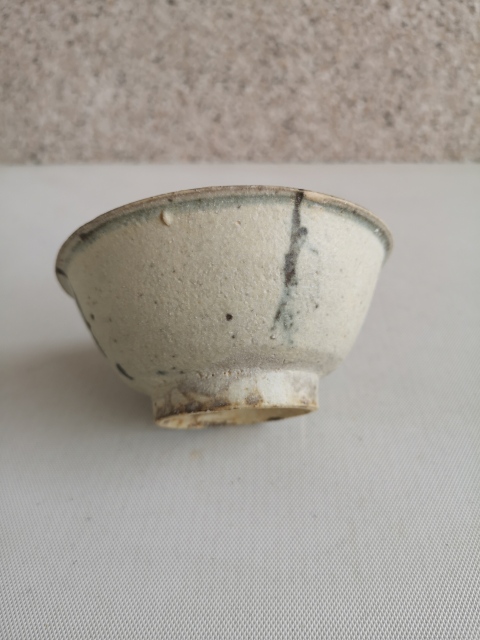古玩陶瓷青花花卉紋茶碗拍賣，當前價格850元