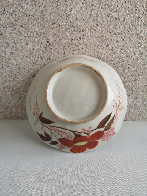 古玩陶瓷粉彩花卉紋葵口碗拍賣,當前價格260元