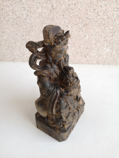 古玩雜項沉香財神拍賣，當前價格1200元