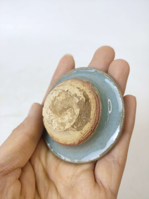 古玩陶瓷五大名窯鈞窯天藍(lán)釉掛紅斑蓋件【實(shí)物保真】拍賣,當(dāng)前價(jià)格1980元