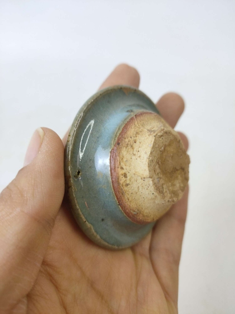 古玩陶瓷五大名窯鈞窯天藍(lán)釉掛紅斑蓋件【實(shí)物保真】拍賣,當(dāng)前價(jià)格1980元
