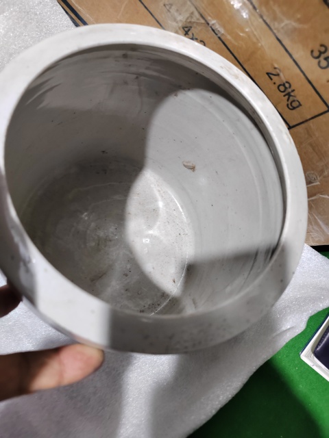 古玩陶瓷晚清單色白釉大筆海拍賣,當前價格2866元
