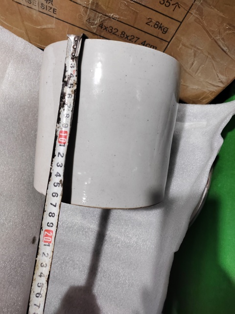 古玩陶瓷晚清單色白釉大筆海拍賣,當前價格2866元