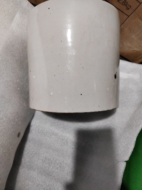 古玩陶瓷晚清單色白釉大筆海拍賣,當前價格2866元