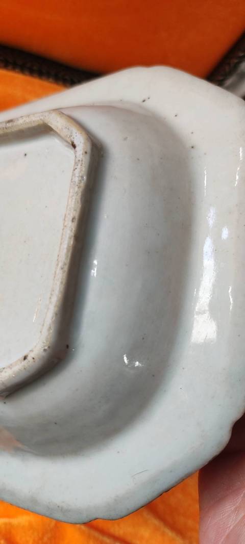 古玩陶瓷青花山水人物紋八方盤拍賣,當前價格3000元