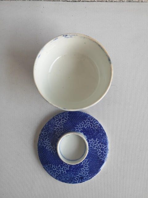 古玩陶瓷青花蓋碗拍賣,當前價格480元