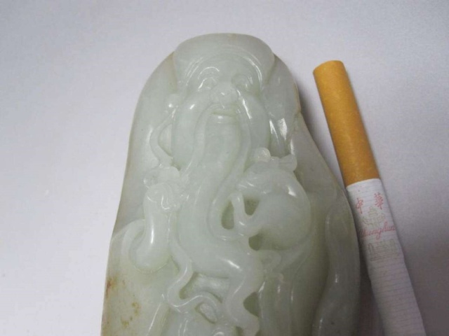 古玩玉器和田玉壽星拍賣,當前價格8788元