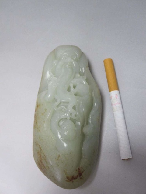 古玩玉器和田玉壽星拍賣,當前價格8788元