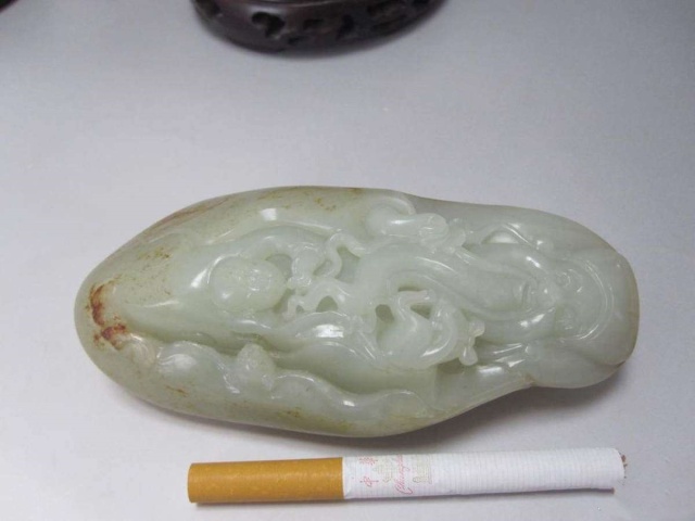 古玩玉器和田玉壽星拍賣,當前價格8788元