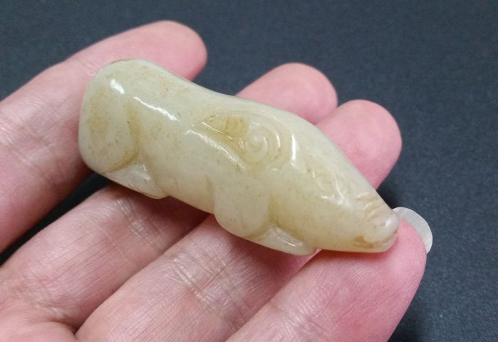 古玩玉器和田玉豬把件拍賣，當前價格480元