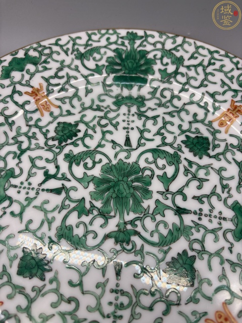 古玩陶瓷粉彩福壽紋折沿盤拍賣，當前價格1685元
