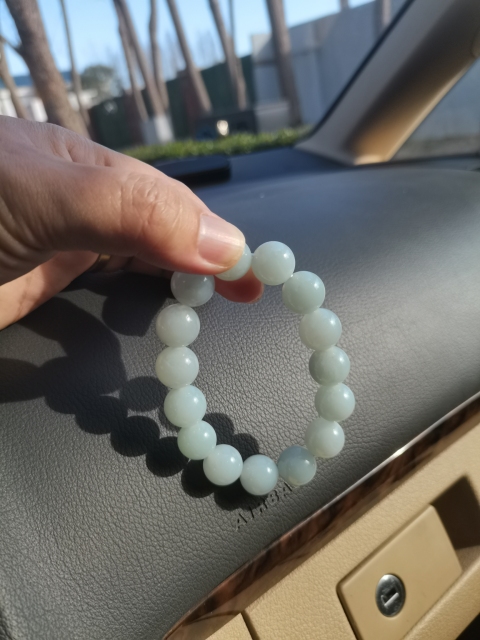古玩玉器天然翡翠A貨手串拍賣，當前價格3300元