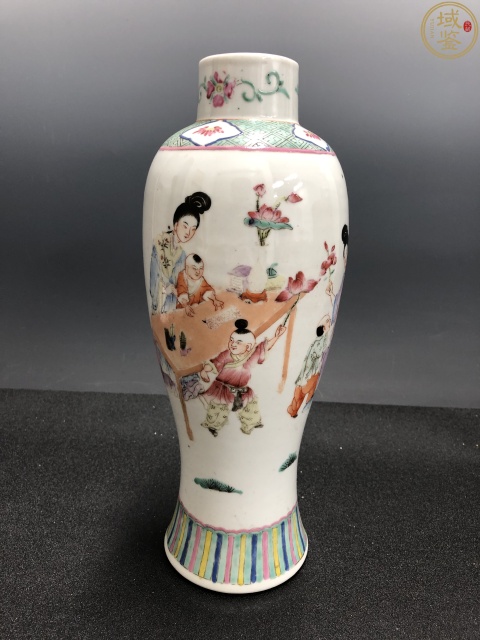 古玩陶瓷粉彩四妃十六子圖大瓶拍賣，當(dāng)前價(jià)格5200元