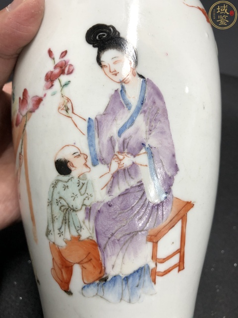 古玩陶瓷粉彩四妃十六子圖大瓶拍賣，當(dāng)前價(jià)格5200元