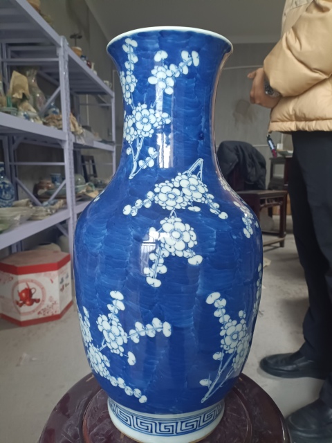 古玩陶瓷清代冰梅瓶拍賣,當前價格1888元