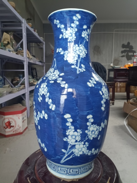 古玩陶瓷清代冰梅瓶拍賣,當前價格1888元