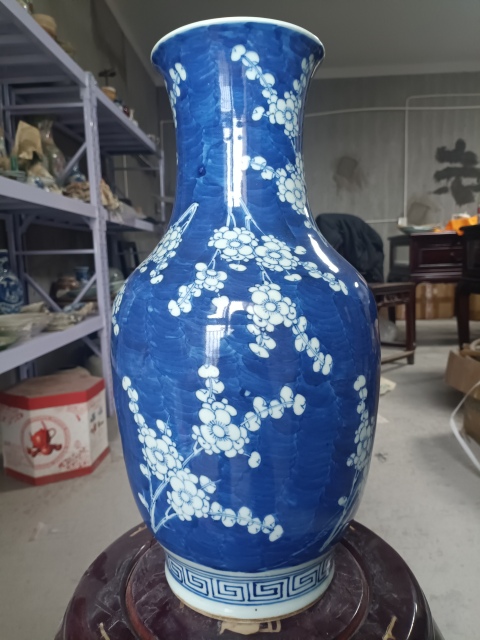 古玩陶瓷清代冰梅瓶拍賣,當前價格1888元