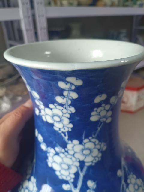 古玩陶瓷清代冰梅瓶拍賣,當前價格1888元