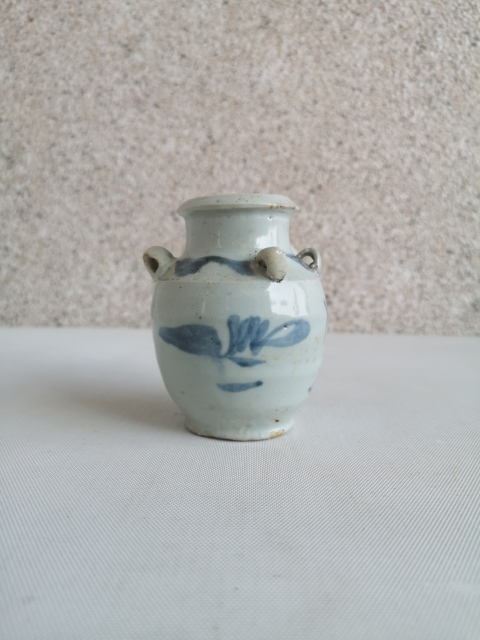 古玩陶瓷青花花卉紋四系水注拍賣，當(dāng)前價格680元