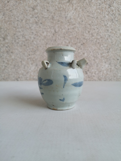 古玩陶瓷青花花卉紋四系水注拍賣，當(dāng)前價格680元