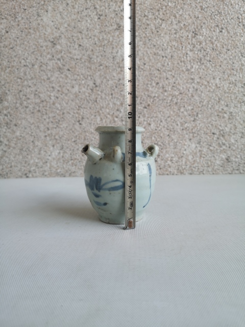 古玩陶瓷青花花卉紋四系水注拍賣，當(dāng)前價格680元