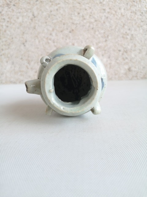 古玩陶瓷青花花卉紋四系水注拍賣，當(dāng)前價格680元