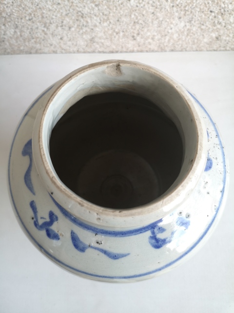 古玩陶瓷青花花卉紋蓋罐拍賣，當(dāng)前價(jià)格850元