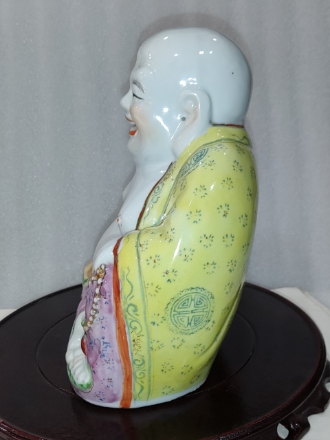 古玩陶瓷粉彩彌勒佛塑像拍賣,當前價格1288元