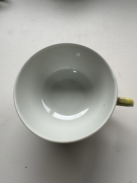 古玩陶瓷黃地粉彩萬壽無疆茶杯拍賣，當前價格580元