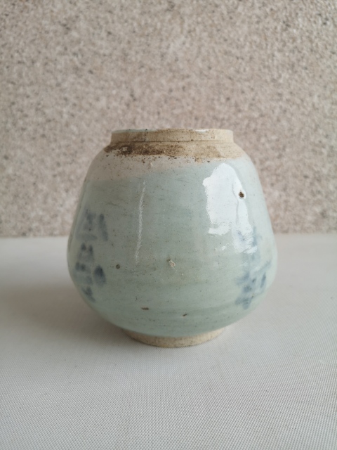 古玩陶瓷青花長命富貴蓋罐拍賣，當前價格680元