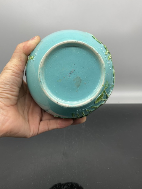古玩陶瓷清末民初堆塑一路連升紋罐拍賣，當前價格2800元
