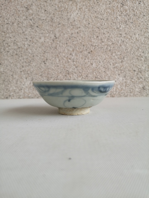 古玩陶瓷青花云氣紋茶碗拍賣，當前價格398元