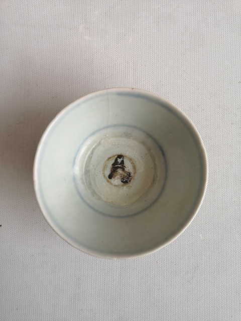 古玩陶瓷青花云氣紋茶碗拍賣，當前價格398元
