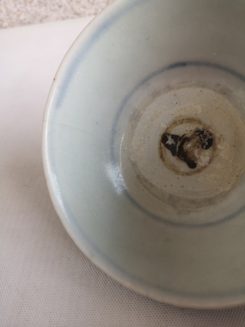 古玩陶瓷青花云氣紋茶碗拍賣，當前價格398元