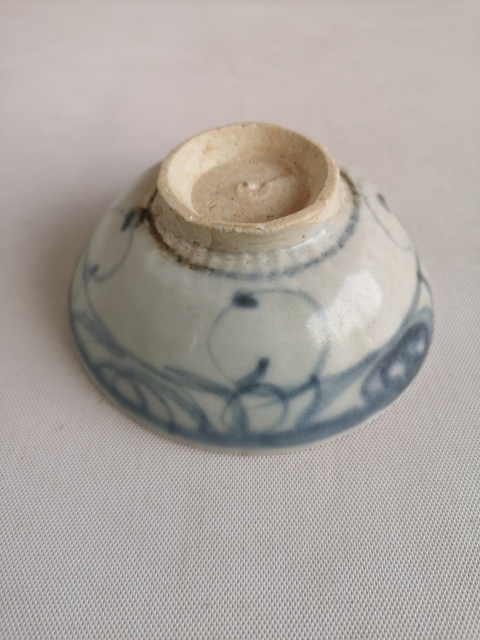 古玩陶瓷青花云氣紋茶碗拍賣，當前價格398元