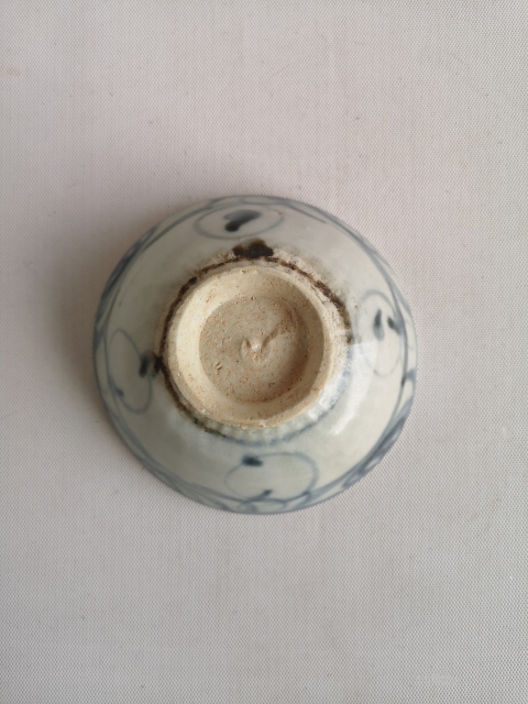 古玩陶瓷青花云氣紋茶碗拍賣，當前價格398元