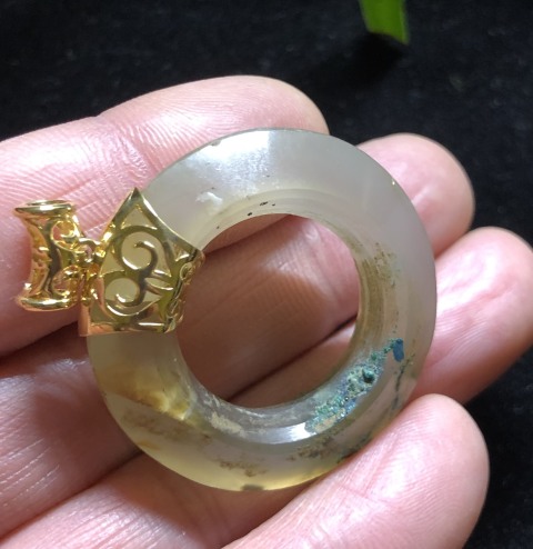 古玩玉器戰國瑪瑙“三才環”拍賣,當前價格8000元