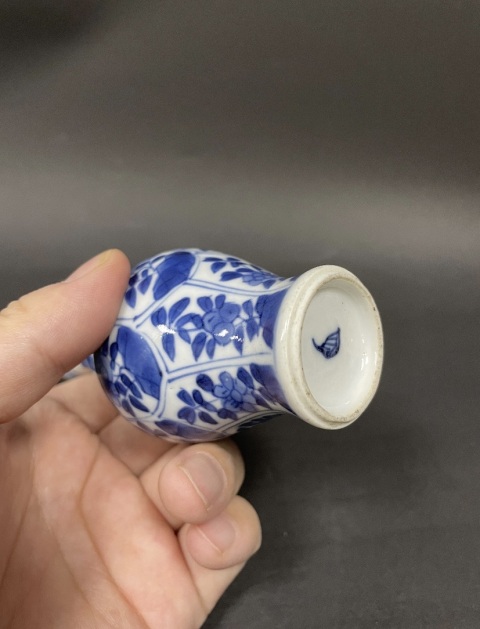 古玩陶瓷清康熙·青花花卉紋葫蘆瓶拍賣,當前價格1800元