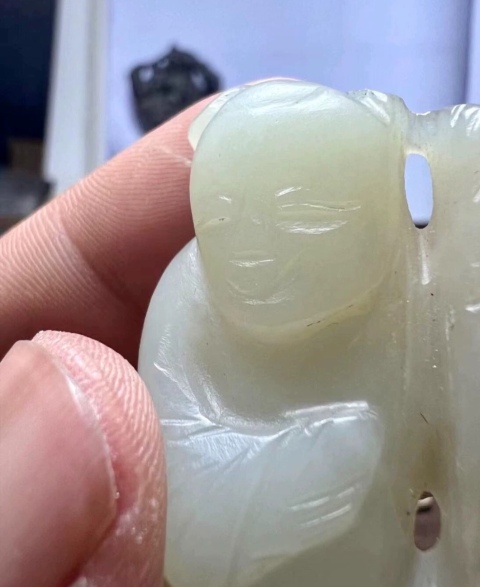 古玩玉器白玉童子拍賣，當前價格10000元