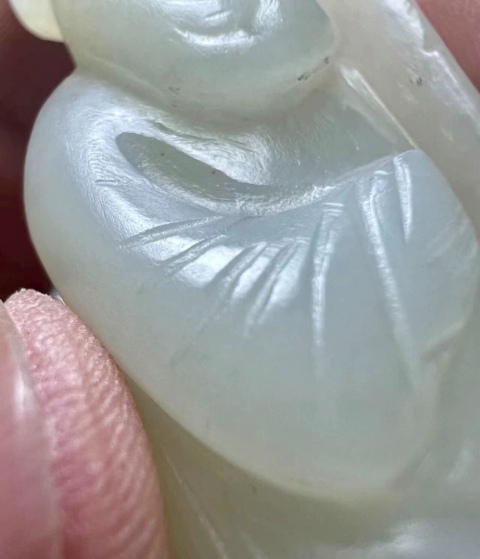 古玩玉器白玉童子拍賣，當前價格10000元