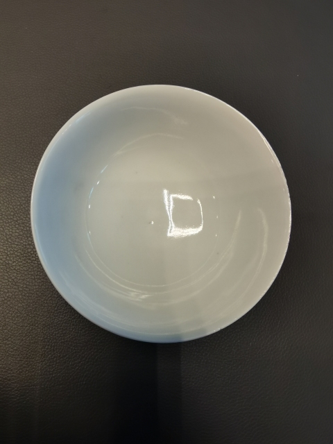 古玩陶瓷胭脂紅軋道五爪龍紋茶碗拍賣,當前價格850元