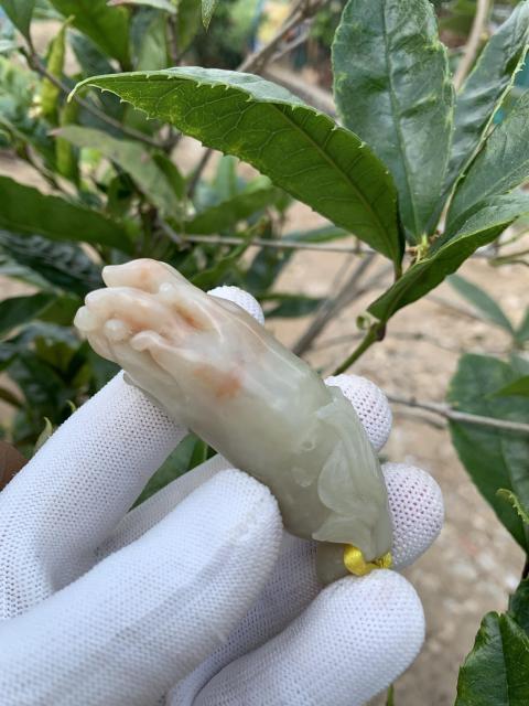 古玩雜項壽山善伯石《佛手》(不還價)拍賣,當前價格899元