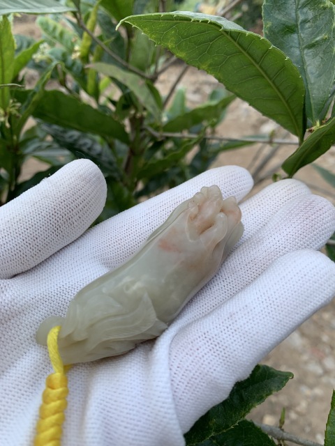 古玩雜項壽山善伯石《佛手》(不還價)拍賣,當前價格899元