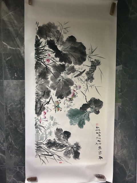 古玩字畫周丹青《荷趣圖》拍賣，當前價格458元