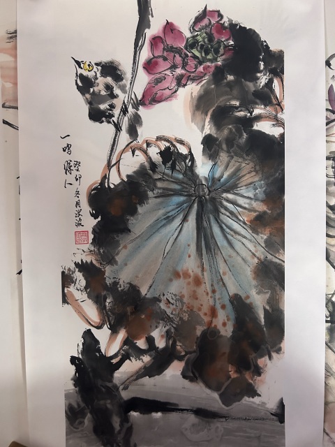 古玩字畫段洪波《花鳥圖》拍賣，當前價格358元