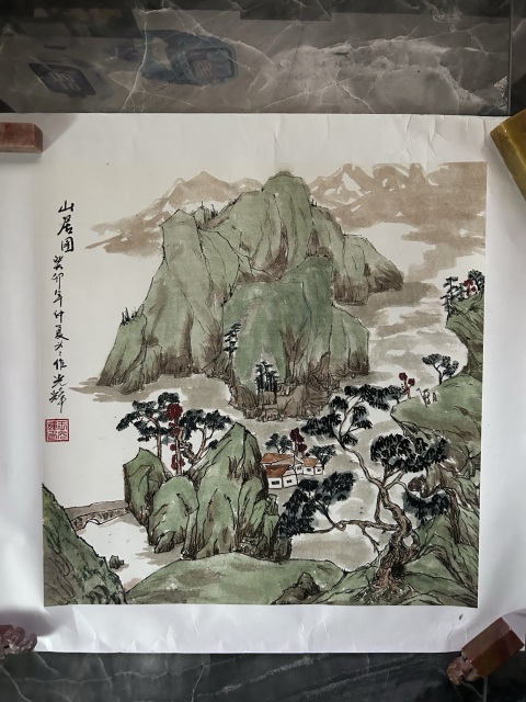 古玩字畫王光輝《山水》拍賣,當(dāng)前價(jià)格788元