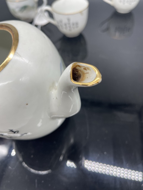 古玩陶瓷民國名家定制淺降彩茶具拍賣，當前價格12800元