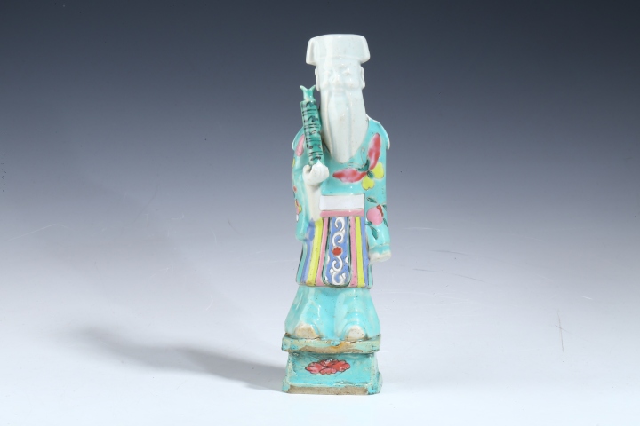 古玩陶瓷粉彩人物瓷塑拍賣(mài),當(dāng)前價(jià)格2400元